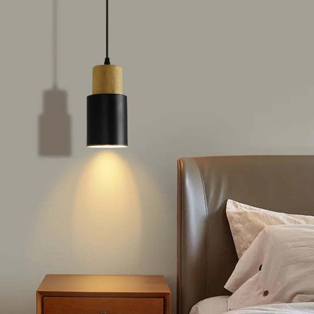 Nordic Pendant Light Wooden Macaron LED Iron Hanging Lamps For Living Room Bedroom Bedsides Restaurant Cafe&#39;s Home Decor&#39;s Lighting