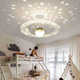 Children's Room Pendant Lamp Creative Cartoon Astronaut Starry Sky Boy Girls Bedroom Chandelier Modern Restaurant Lighting Decor