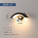 Creative LED Outdoor Moon Wall Lamp - IP65 Waterproof Human Sensing Light