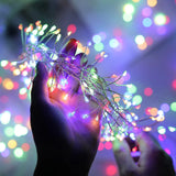 3/6/9M USB Power LED Firecracker String Lights Remote Control Garland Fairy Lights for Wedding Party Garden Christmas Decoration