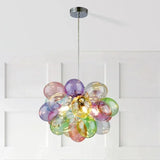 Modern Colorful Glass Ball Chandeliers For Living Bedroom Pendant Lamp Lustres Para Sala De Jantar Hanging