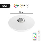  52W RGB Ceiling Lamps Music Player Bluetooth Remote APP Control Light Dimmable 220V for Bedroom Indoor Decoration Lustre