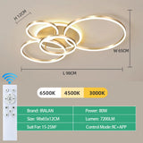 Modern LED Ceiling Chandelier Lighting For Home Living Study Room Bedroom Dimmable Ceiling lamp Indoor Lighting decoration Lamps