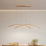 Wooden Restaurant Pendant Lamp Modern Simple Creative Log Living Room Dining Table Light LED Coffee Shop Bar Counter Chandelier