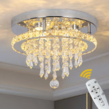 Smart LED K9 Crystal Chandelier - Modern Luxury Remote Control Ceiling Light
