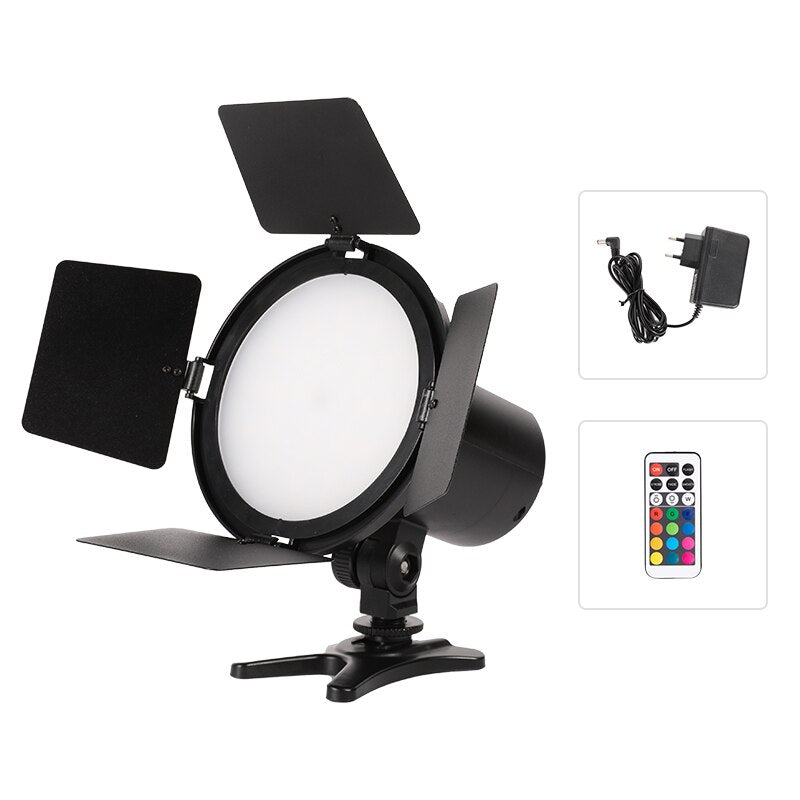RGB LED video light Studio Photography led lights Video Light Ring RGB Light camera Stand Photography Panel Lamp Light Dimmable