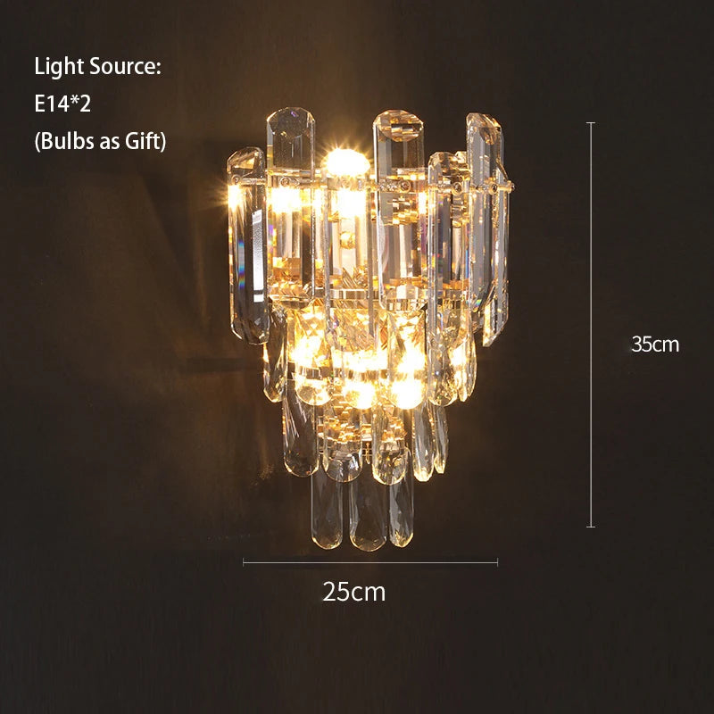 LED Luxury Light Fixture Lustre Crystal Ceiling Chandeliers Hanging Lamps Modern Decor High-end Home Appliance for Dining Room