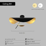 Modern Curved Chandeliers Living Room Restaurant French Hat Art Design Indoor Pendant Lights Home Decoration Eye Protection LED