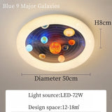 Minimalist Bauhaus Planet Cartoon Cute Bubbles Creative LED Home Ceiling Light Lustre Lamp for Living Room Decoration Chandelier