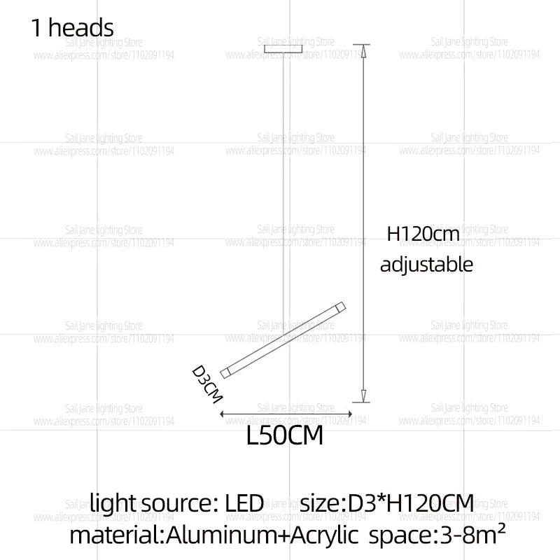 Nordic Pendant Light Modern Living Room Dining Table Lighting Lounge Hanging Restaurant Attic Chandelier Bedroom Ceiling Lamp