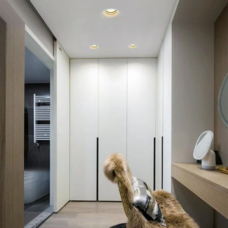 Recessed LED Gypsum Downlight Borderless Zigbee Spotlight Anti-Glare Ceiling Lamp Living Room Bedroom Aisle Embedded Lighting