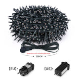 Christmas Outdoor Garden LED String Light 24V Xmas Tree Fairy Lights Waterproof Garland Lamp For Courtyard Holiday Party Decor