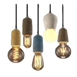 American Vintage Single Head E27 Chandelier Creative Personality Restaurant Bar Aisle Stairs Bedroom Bed Cement Chandelier