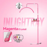 2027 New Free Logo L80 LED Lash Light Half-Moon Beauty Floor Lamp for Eyelash Extensions Hidden Cable Touch Salon Nail Tattoo