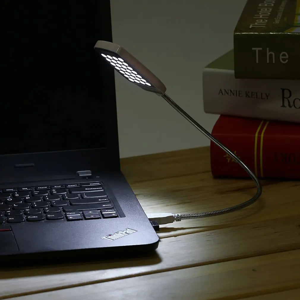 28LEDs Super Bright Book Light USB Reading Night Lights Flexible Table Lamp For Power Bank Laptop Notebook Computer Eye-Protect