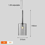 Nordic Colorful Glass Chandelier Lights Living Room Dining Table Kitchen Bedroom Fixtures Warm White LED Suspension Hanging Lamp