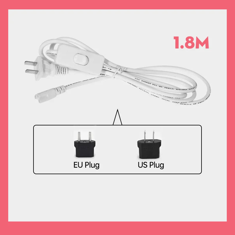Plug-in LED Tube Light with 1.8m Switch Wire - Under Cabinet Kitchen Lamp