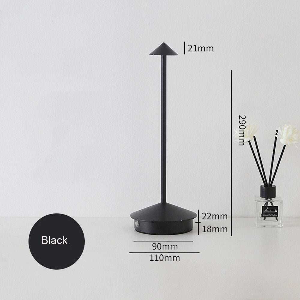 Modern Metal 5V USB Touch Table Lamps Living Room Desk Bedroom Bedside Study Restaurant Decorative Creative LED Night Light