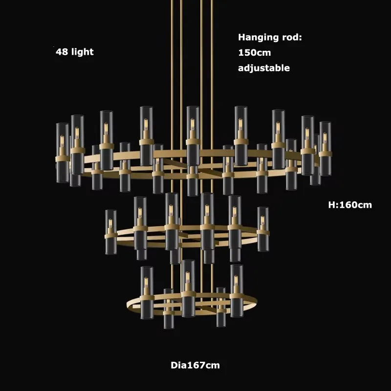 2026 Trendy Matt White Glass Black Brass Silver E14 Chandelier Hanging Lamps Lustre Suspension Luminaire Lampen For Living Room