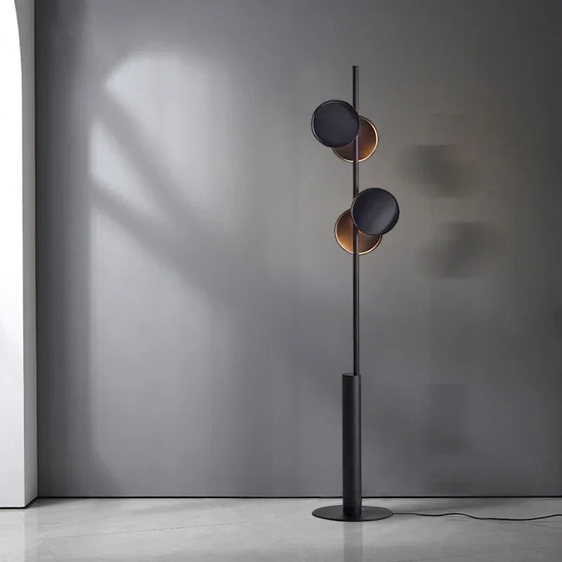 Advanced Modern Luxury LED Black Vertical Floor Lamp for Bedroom Living Room Indoor Home Decoration Atmosphere Lighting Fixtures