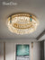 Crystal ceiling lamp master bedroom light luxury modern minimalist creative study design living room room lighting