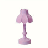 Pagoda Bud Button Battery LED Table Lamps Desk Night For Bedroom Dining Night Light Simple Flower Modern Decoration