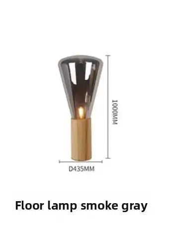 Designer Table Lamp Nordic Minimalist Glass Bottle Floor Lamp Wood Bedside Lamp Design Luminaires for Home Soft Living Room
