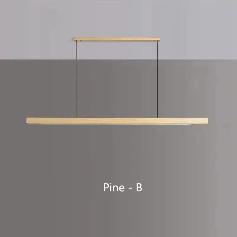 Walnut Color LED Chandelier Dining Room, Kitchen, Island Hanging Lights, Restaurant, Office ,Coffee ,Home Lighting Ash Wooden