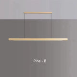 Walnut Color LED Chandelier Dining Room, Kitchen, Island Hanging Lights, Restaurant, Office ,Coffee ,Home Lighting Ash Wooden