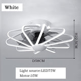 LED ceiling fan with Lights remote control home decor ventilator lamp Living room Bedrpoom DC ceiling fan lamp