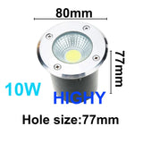 LED Underground light 3W 5W 10W COB Floor Lamp Outdoor Ground Spot Landscape Garden Square Path Buried Yard 85-265V DC12V IP68