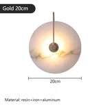 Modern Luxury Creative Marble Wall Light - Alabaster Marble Wall Sconce for Bedroom Bedside Living Room Aisle Indoor Decor