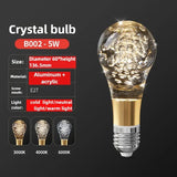 Super Bright LED Crystal Bulb  E27/E14 European Home Light  Dining Room Chandelier warm white cold white 110v 220v 230v 240v