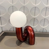 Nordic Postmodern Model Desk Lamp Hotel Children's Room Bedroom Living Room Minimalist Creative Glass Lamp Study Decoration Lamp