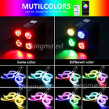 36W 4-Port RGBW Twinkle & Meteor Fiber Optic Kit - High Power Shooting Star Headliner Engine with App Control - Professional Car & Home Star Ceiling