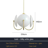 2026 Postmodern Minimalist Chandelier Luxury Glass LED Pendant Lamp For Living Dining Room Bedside Bedroom Light Suspension Lumi