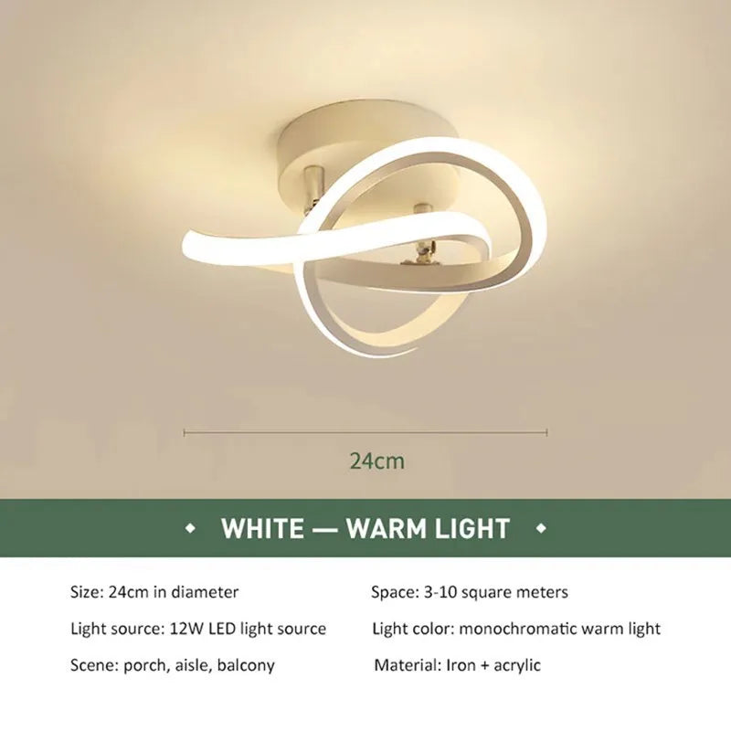 LED Strip Aisle Ceiling Lights Modern Minimalist Living Room Lamps For Balcony Entrance Staircase Home Decors Fixtures Led Luster