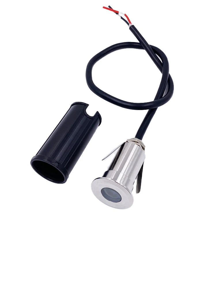 1W Mini LED IP68 Waterproof Stainless Steel Pool Underwater Lamp DC12V 24V Stair Pathway Garden Deck Spotlight Underground Light