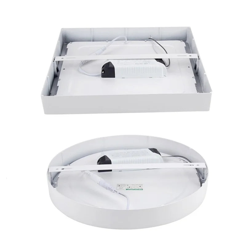 White LED SMD2835 Panel Light 6W 12W 18W 24W Surface Mounted LED Ceiling Lights AC85-265V Round Square LED Downlight