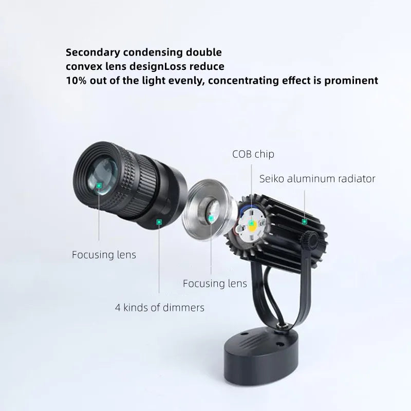 led spotlight Stage ambient light bar KTV spotlight ceiling COB downlight shop Commercial restaurant beam track light