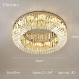 Luxury Crystal Bedroom LED Ceiling Lamp Simple Nordic Restaurant Living Room Kitchen Hotel Chandelier Modern Home Decor Lighting