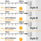 Plastics Connectable LED String Light Shatterproof E12 G40 ST38 IP44 Waterproof Garland Garden Fairy lights Wedding Decoration