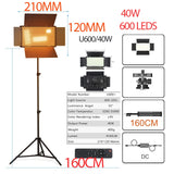 U800 LED Photo Studio Light For Tiktok Youbute Game Live Video Lighting 40W/50W Portable Video Recording Photography Panel Lamp