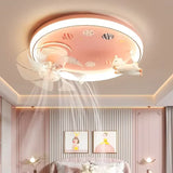 2026 Modern Kids Room Ceiling Fan Light Cartoon Moon Astronaut Ceiling Lamp Boy Girl Bedroom Nursery Study Chandelier Ceiling Li