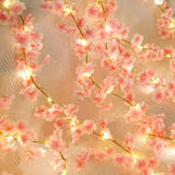 180CM Artificial Sakura Blossom Vine - Wedding Arch, Party & Bridal Fake Silk Floral Decor