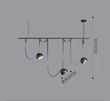 Nordic Modern Restaurant Living Room Study DIY Belt Creative Coffee Shop Design Exhibition Hall Decoration Lighting