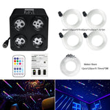 36W 4-Port RGBW Twinkle & Meteor Fiber Optic Kit - High Power Shooting Star Headliner Engine with App Control - Professional Car & Home Star Ceiling