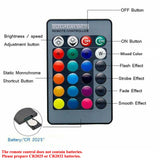 RGB Dimmable LED Downlights Adjustable Tilt Angle Recessed Lighting Fixture 16 Colors Changing Downlights Remote Ceiling Lamps