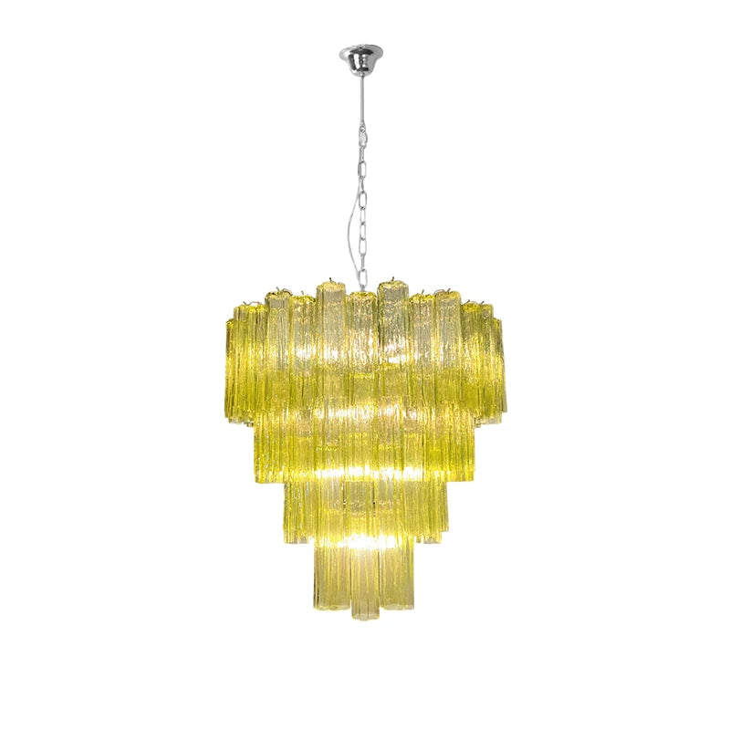 2026 Murano Design Glass Art Chandelier - Luxury Dimmable LED Pendant Light
