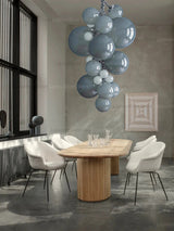 2025 New Trend Purple Glass Grape Ball Art Ceiling Chandeliers Hanging Lamps Suspension Luminaire Lampen For Living Room